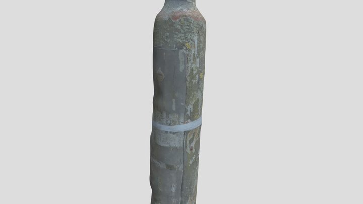 Old Lamp Poll 3D Scan - Highpoly (Free Download) 3D Model
