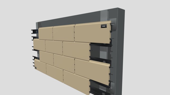 Sistema Kerabrick de Fachada Ventilada @Gail 3D Model