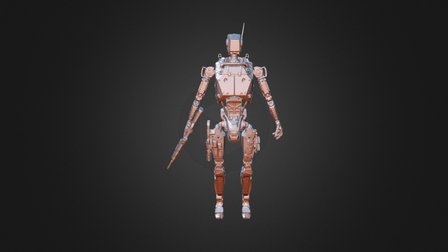 Military robot - Zr Mk 1 3D Model