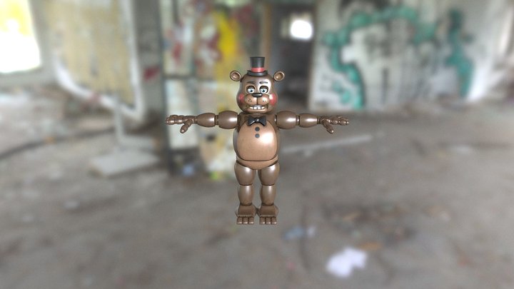 🧸Toy Freddy🧸 (FULLY RIGGED)🎁 | HELP-WANTED | 3D Model