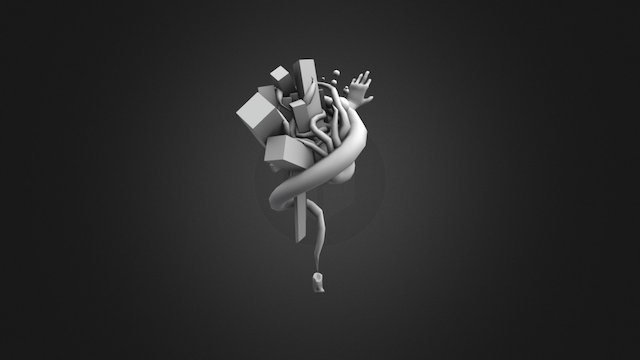 Candle - 3D doodle 3D Model