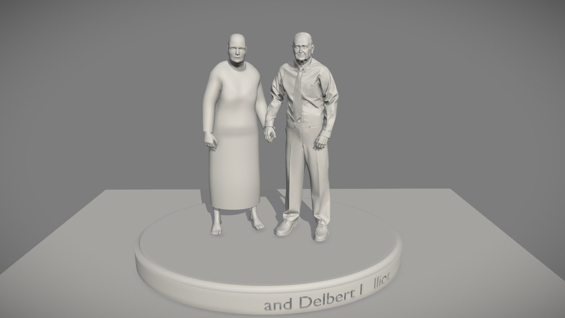 Work in Progress Grandparents 3D print