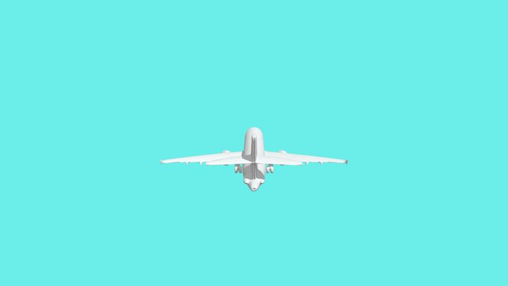 FDS2024 AVION EN VOLE 3D Model