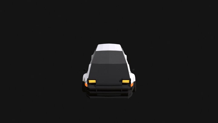 Tsuka Racing Toyota AE86 Coupe 3D Model