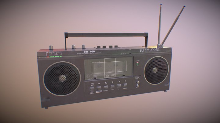 skr 700 - German Democratic Republic Radio 3D Model