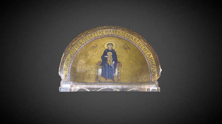 Our Lady of the Sign, Mosaic, The Sanctuary 3D Model