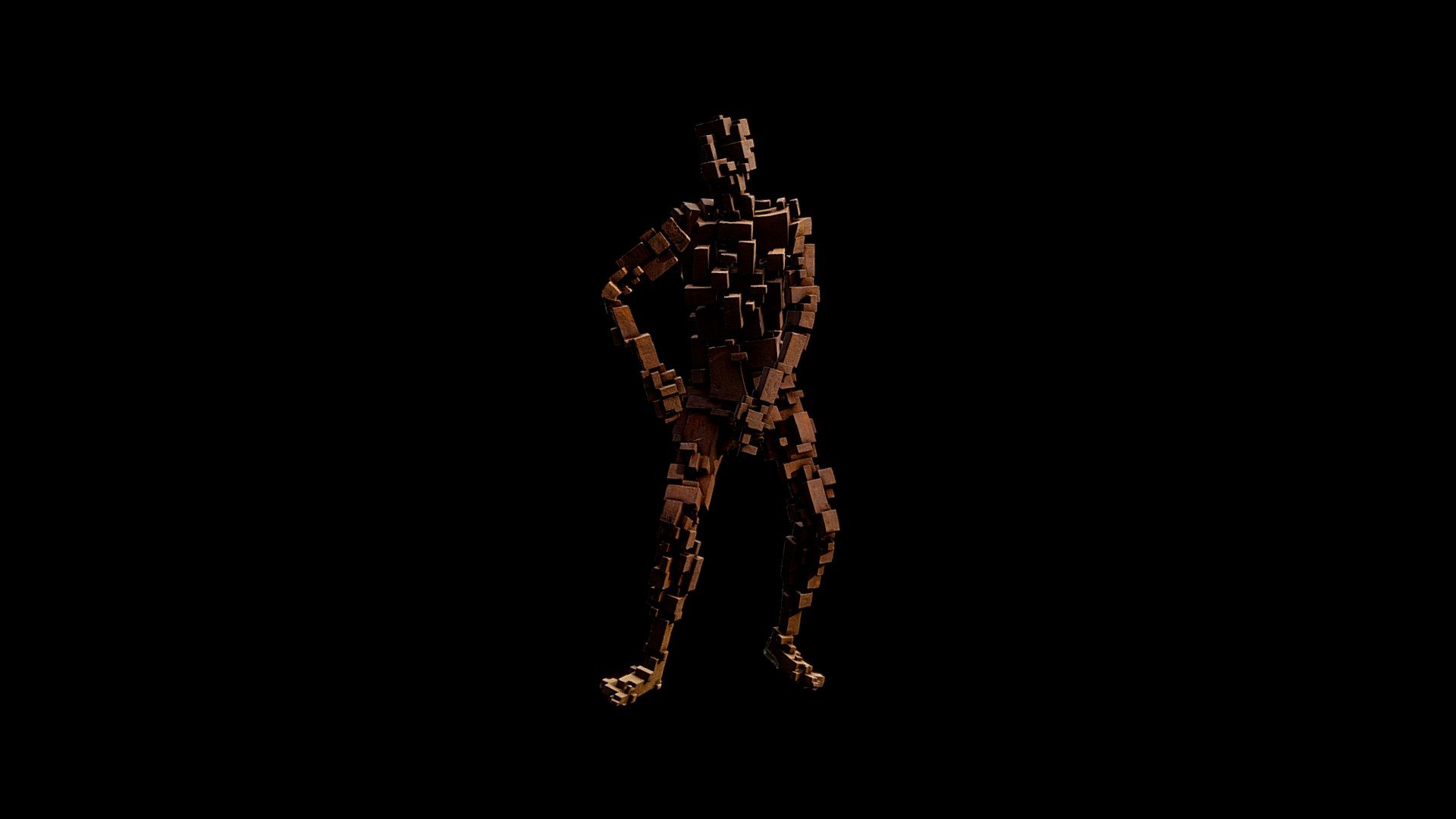Resolution statue - RIGGED version - 3D model by UnicoProduction ...
