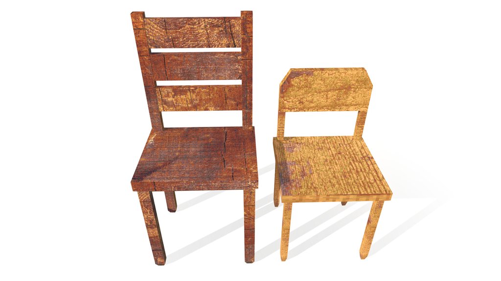 PSX - 2 Wooden Chairs