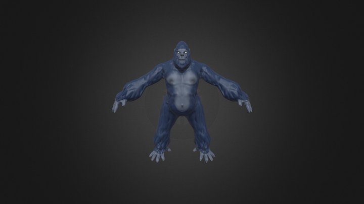 Blue Gorilla 3D Model