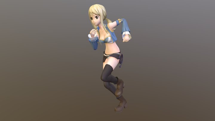 Sprinting Forward Roll 3D Model