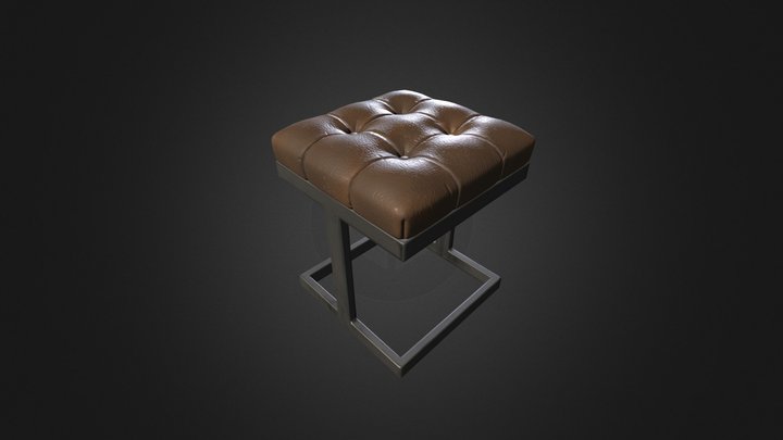 Tufted Bench 3D Model