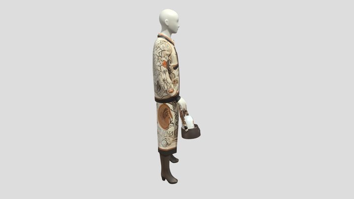 fashion outfit 3d model 3D Model
