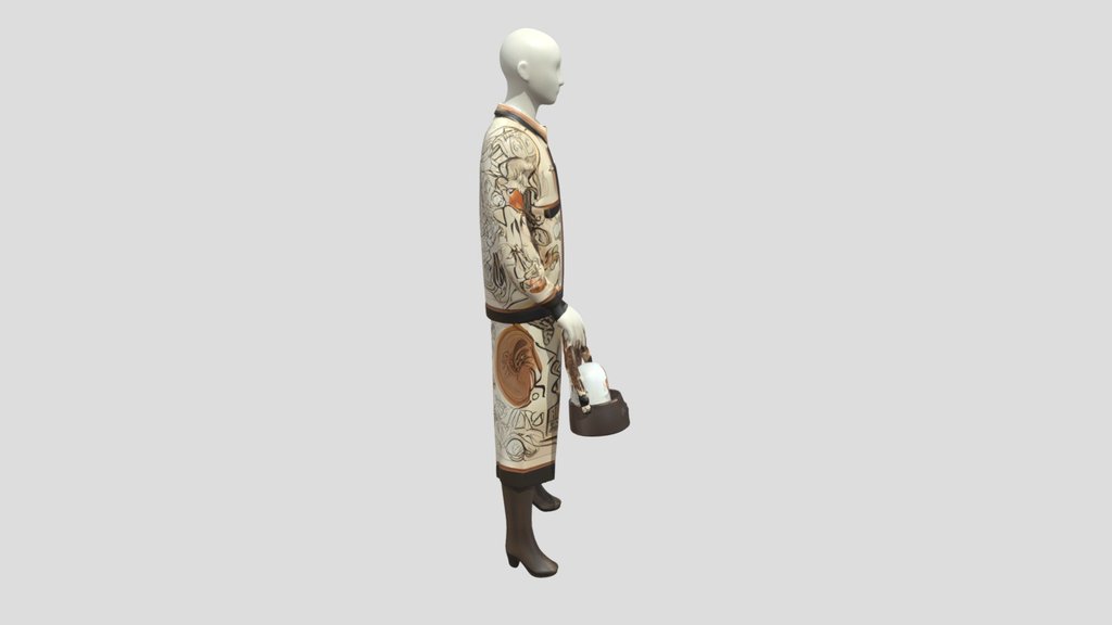 fashion outfit 3d model