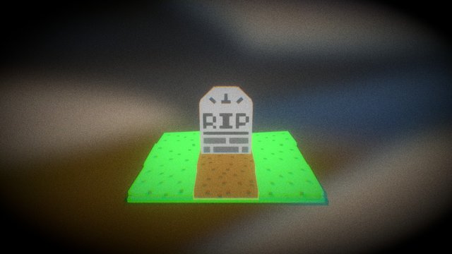Totally Spooky TombStone 3D Model