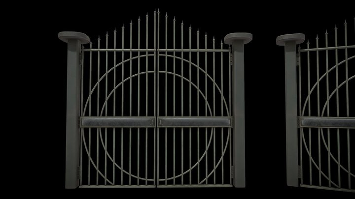 Door metallic Garden villa - 12MB – Modelo 3D gratuito STL
