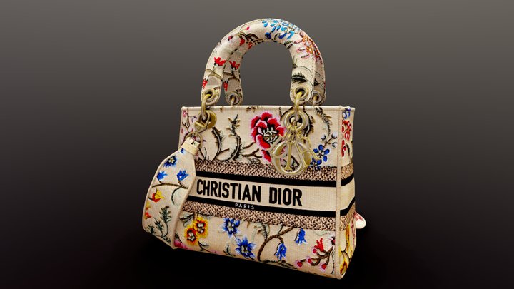Bolso Mediano Lady D- Lite bag 3D Model