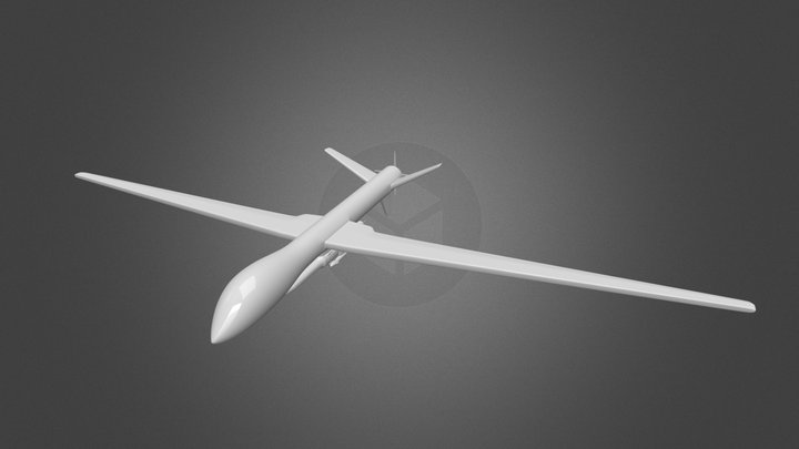 Attack UAV 3D Model