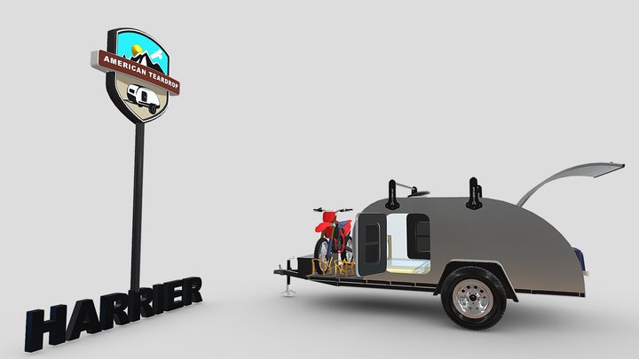 HARRIER 6'x10' Teardrop Trailer – Free 3D Model STL