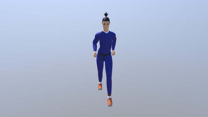 Walking Animation 3D Model