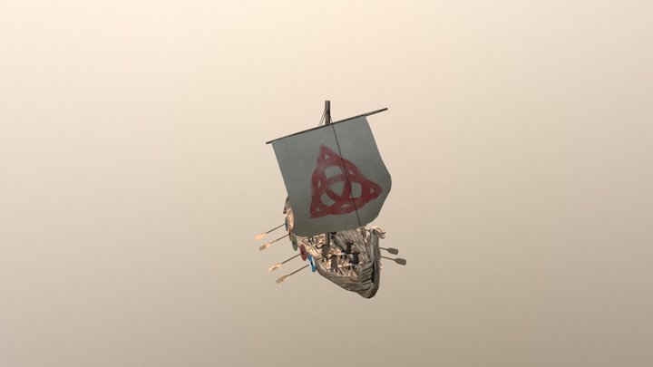 Viking Longship 3D Model