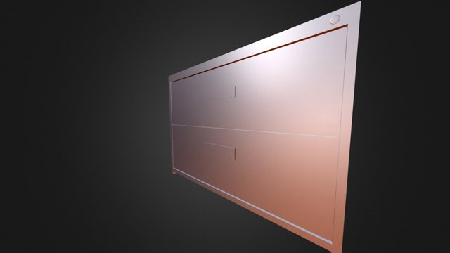 Short File Cabinet 01 3D Model