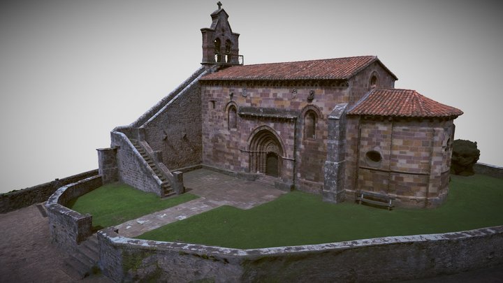 Iglesia Románica de Santa María de Yermo 3D Model