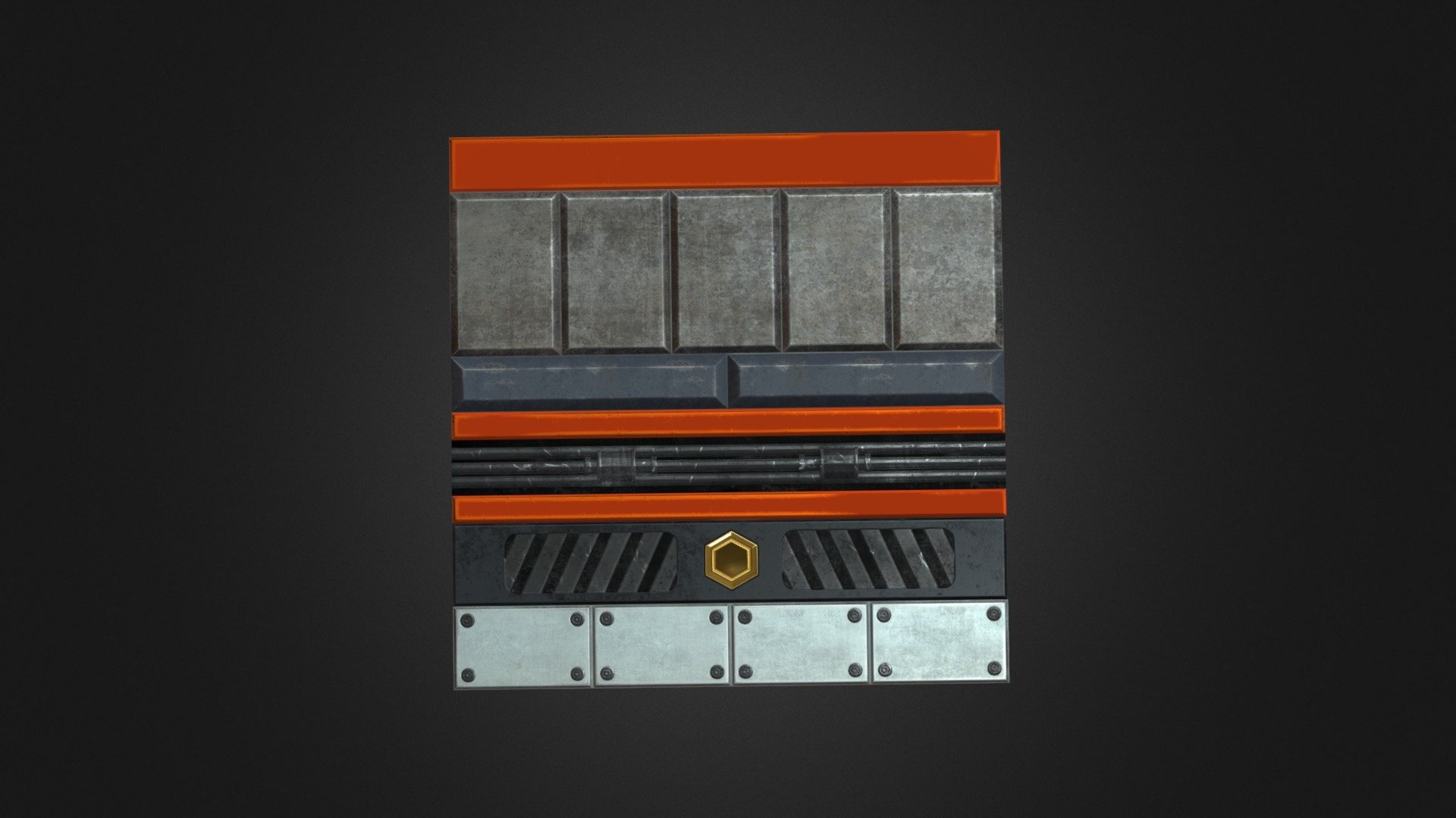 Sci-Fi Wall - 3D model by kyebaker [d11eea0] - Sketchfab