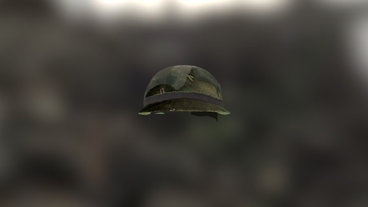 Vietnam War Helmet 3D Model
