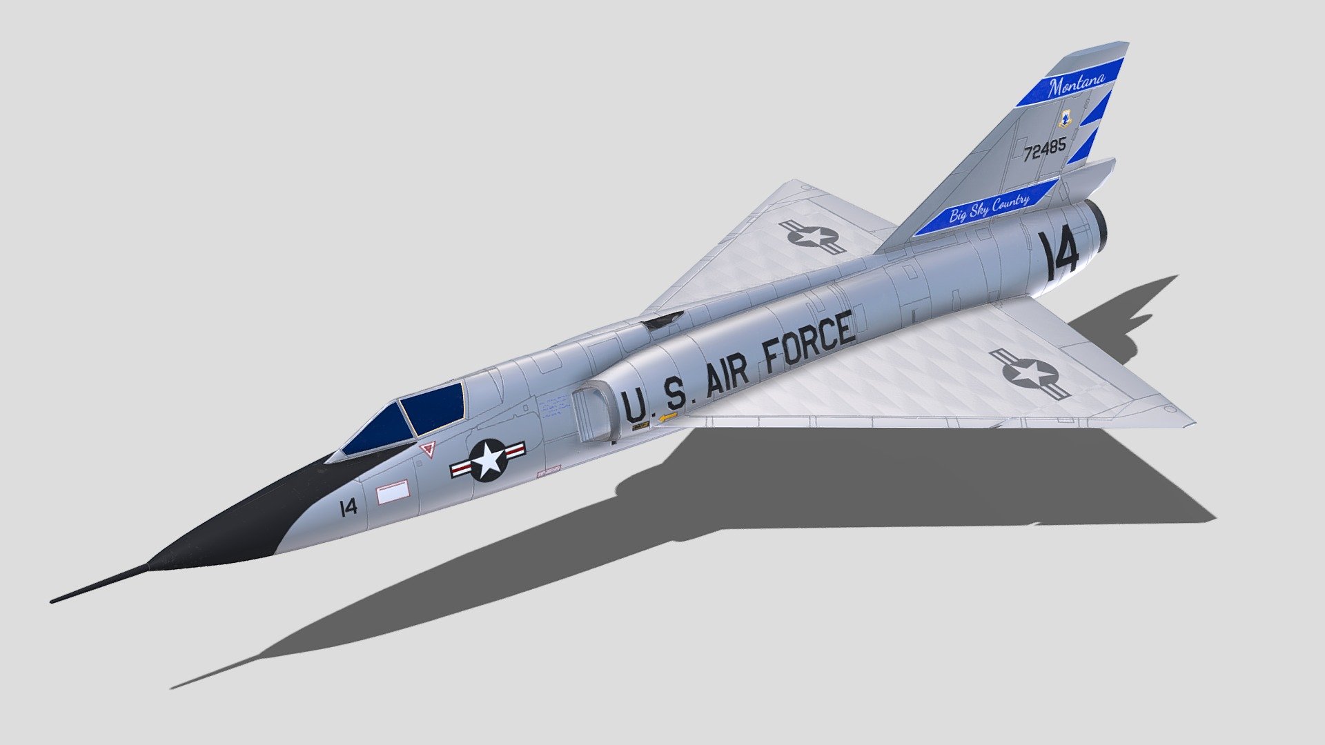 assistent udeladt Udførelse Convair F-106A Delta Dart - 3D model by deathlocus (@deathlocus) [d11f75c]