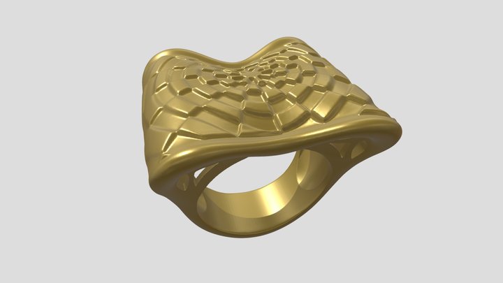 Aquamarine Ring for Louis Vuitton - 3D model by maxtriofficial