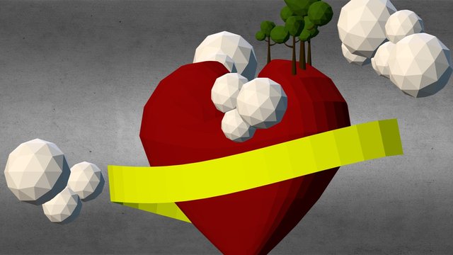 Corazon Low Poly 3D Model
