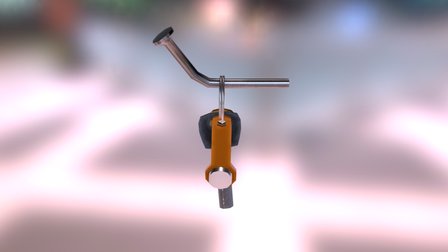 Keys on a nail 3D Model