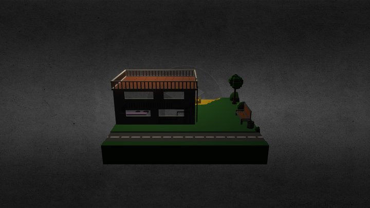 Cottage by the sea 3D Model