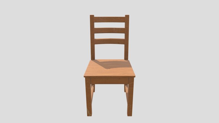 Wooden Chair 3D Model