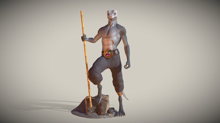 Reptile Monk 3D Model