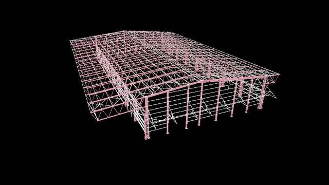 Крытый склад г.Мурманск 3D Model