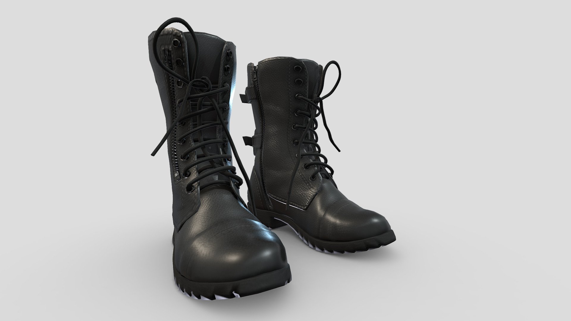 Men's Army Combat Boots - Buy Royalty Free 3D model by 3dia [d124e15 ...