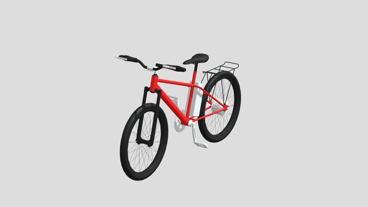 Fahrrad - Beispiel ohne Kette 3D Model