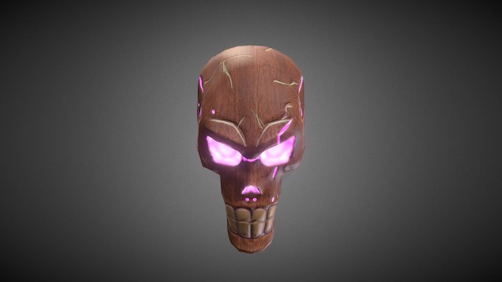 B2C1 Skull Low 3D Model