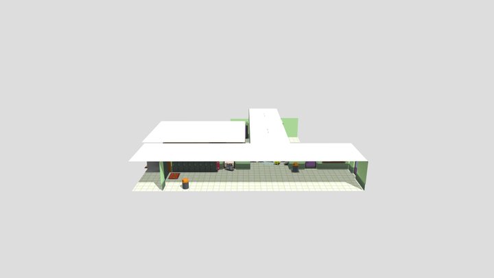 School Hallway - The Simpsons Hit & Run 3D Model