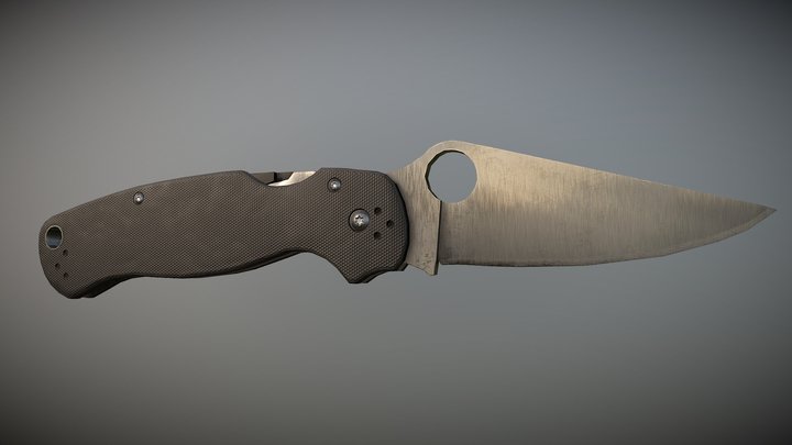 Spyderco Knife 3D Model