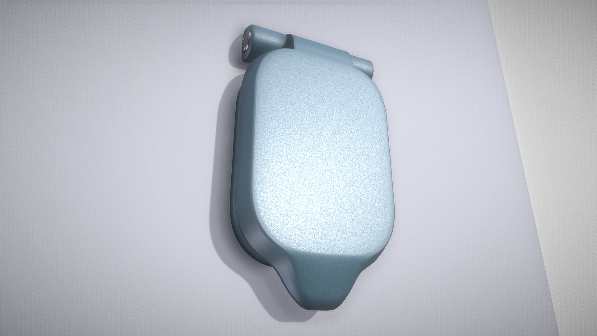 3D model Charging Connector Slot Type 2 (High-Poly) - This is a 3D model of the Charging Connector Slot Type 2 (High-Poly). The 3D model is about a white towel on a white surface.