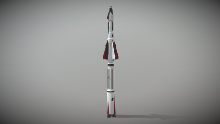 Orion-7734 Rocket 3D Model