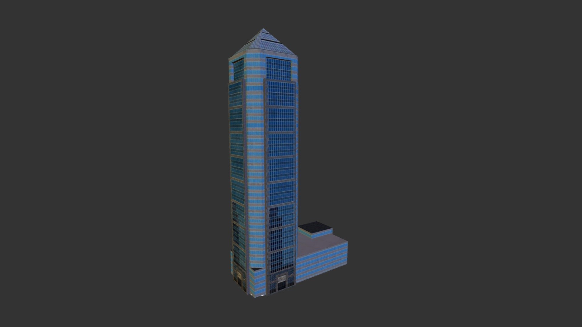 Jacksonville Bank of America Tower 3D model by maxxscholten
