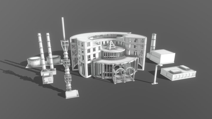Buildings for 3D printing 3D Model