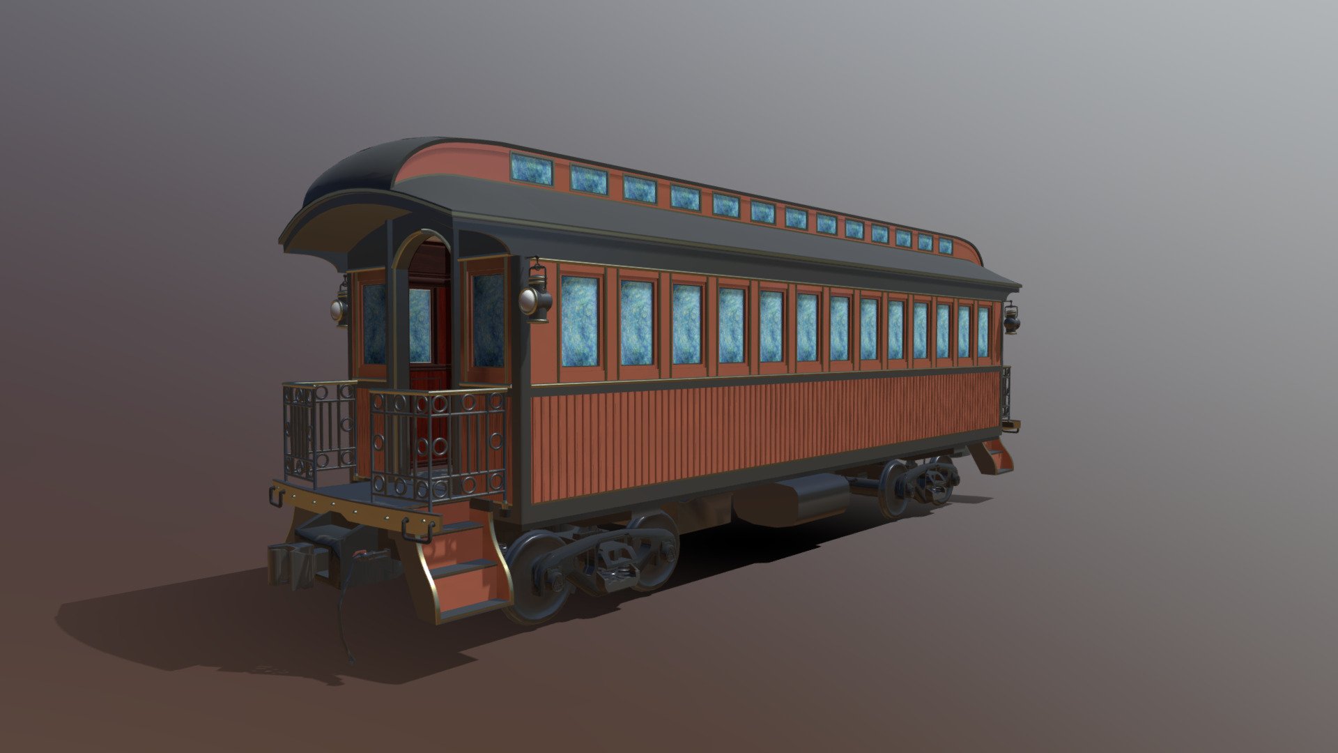 1890's Train Car 3D model by Nathan E. Green (Narasamsa