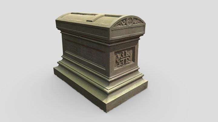 Grave Coffin, 4K PBR textures 3D Model