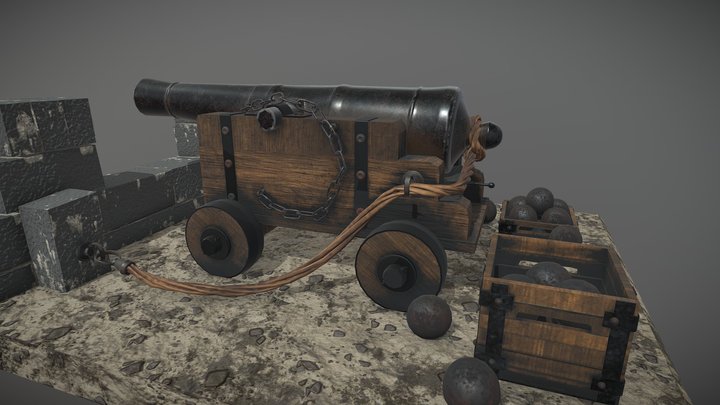 Cannon 3D Model