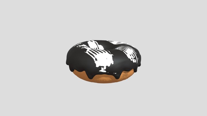 Chocolate donut 3D Model