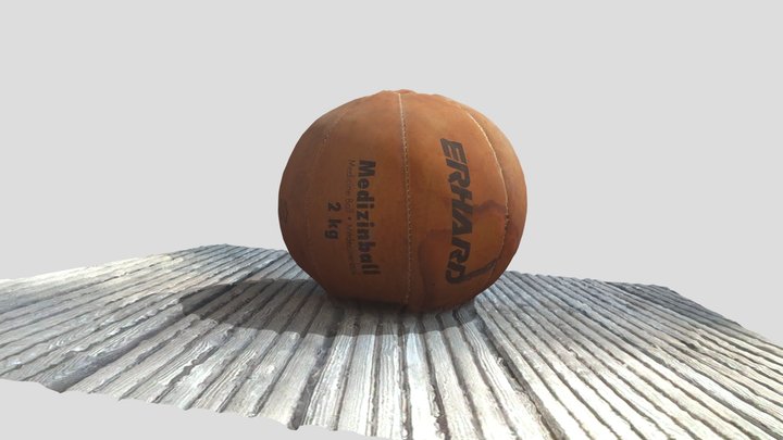 Medizinball aus Leder 3D Model